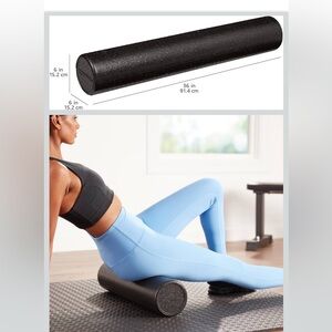 High Density round Foam Roller for exercise and recovery - 36 inch